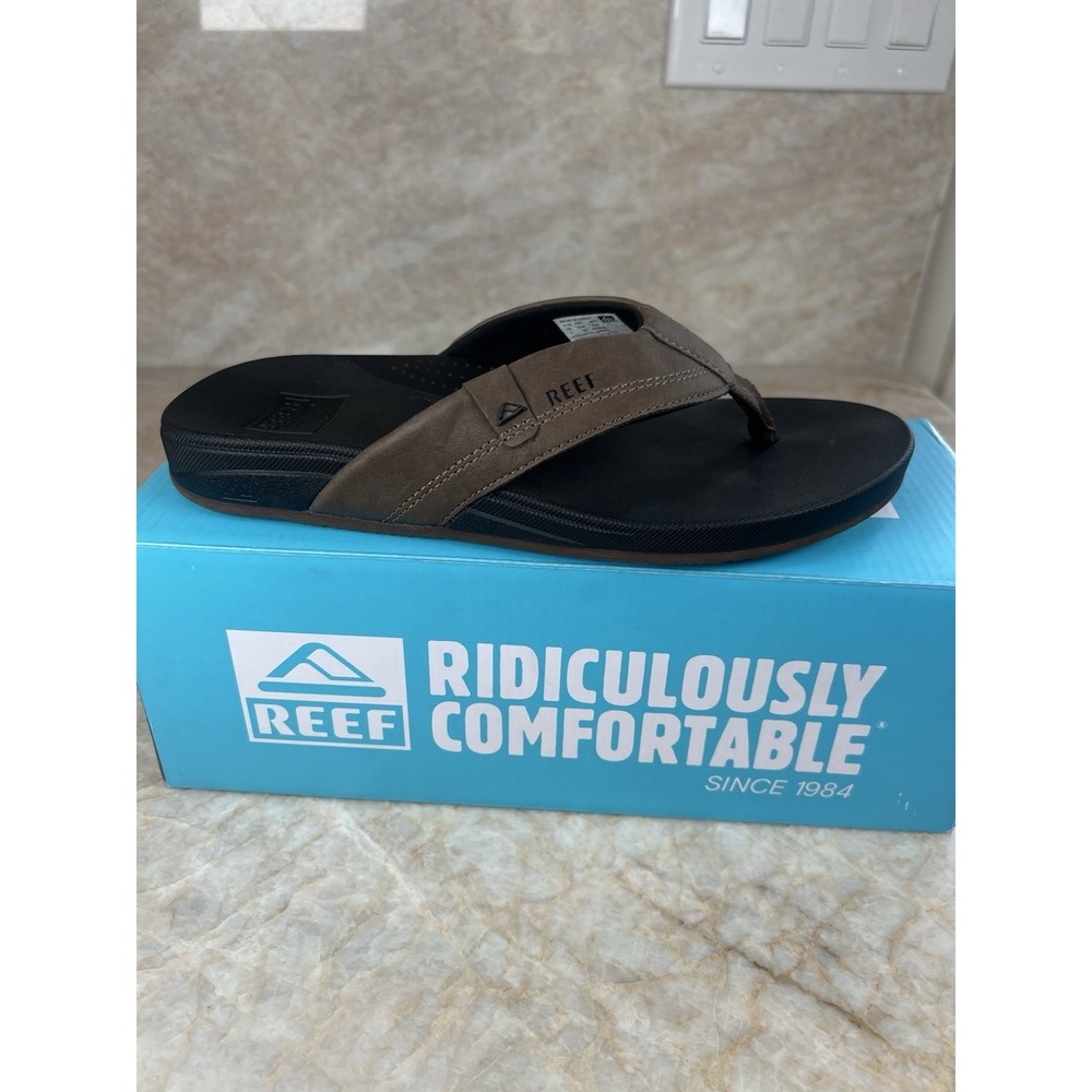 Reef Men's Cushion Spring Flip Flop Sandal, Size 7, Brown